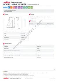 RCER72A684K2A2H03B Datasheet Cover