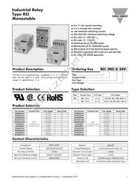 RCI003D24V Datasheet Cover