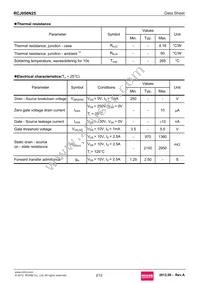 RCJ050N25TL Datasheet Page 2