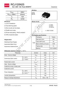 RCJ120N25TL Datasheet Cover