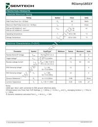 RCLAMP1851Y.TFT Datasheet Page 2