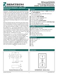 RCLAMP3331ZATFT Datasheet Cover