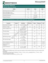 RCLAMP3344T.TNT Datasheet Page 2