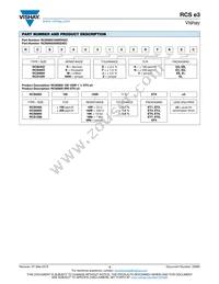 RCS08059R76FKEA Datasheet Page 3