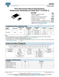 RCWH0805R499FKEA Datasheet Cover