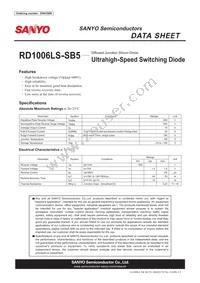 RD1006LS-SB5 Datasheet Cover