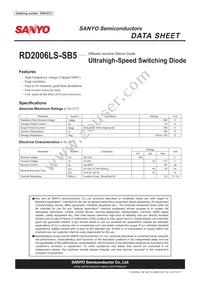 RD2006LS-SB5 Datasheet Cover