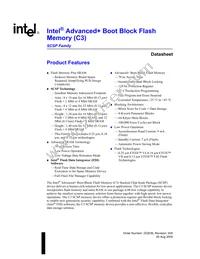 RD28F1604C3BD70A Datasheet Cover