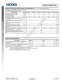 RDBF1510U-13 Datasheet Page 2