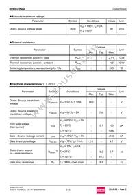 RDD022N60TL Datasheet Page 2