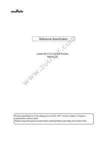 RDEF51H104Z0K1H03B Datasheet Cover