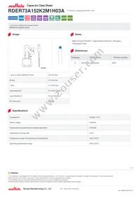 RDER73A152K2M1H03A Datasheet Cover