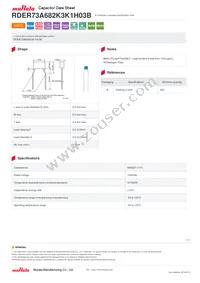 RDER73A682K3K1H03B Datasheet Cover