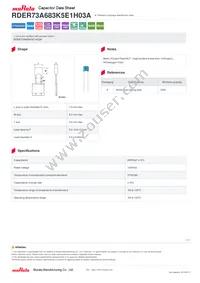 RDER73A683K5E1H03A Datasheet Cover