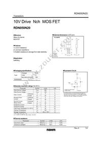 RDN050N20FU6 Datasheet Cover