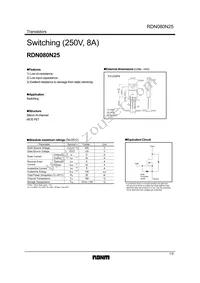 RDN080N25FU6 Datasheet Cover