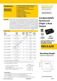 REC3.5-4815DRW/R10/A/CTRL/X1 Datasheet Cover