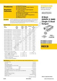 REC8-4805DRW/H3/A/M Datasheet Cover
