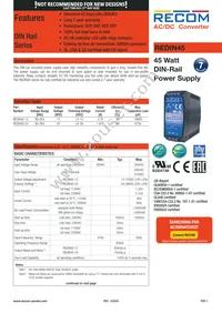 REDIN45-12 Datasheet Cover