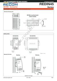 REDIN45-12 Datasheet Page 5