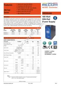 REDIN480-24 Datasheet Cover