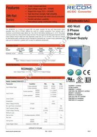 REDIN480-24/3AC Datasheet Cover