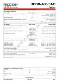 REDIN480-24/3AC Datasheet Page 4