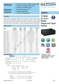 REM10-4815DW/A/CTRL Datasheet Cover
