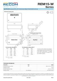 REM15-4805DW/P Datasheet Page 8