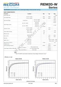 REM20-4805DW/P Datasheet Page 2