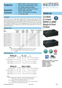 REM3.5E-0505S/R6/A/SMD Datasheet Cover