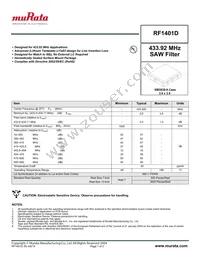 RF1401D Datasheet Cover