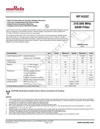 RF1432C Datasheet Cover