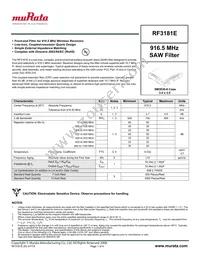 RF3181E Datasheet Cover