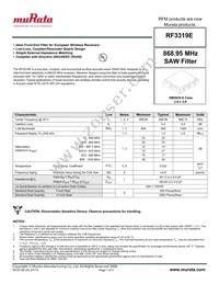 RF3319E Datasheet Cover