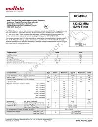 RF3404D Datasheet Cover