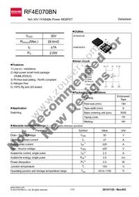 RF4E070BNTR Datasheet Cover