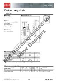 RF601T2D Datasheet Cover