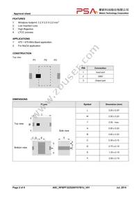 RFBPF3225200Y07B1U Datasheet Page 2