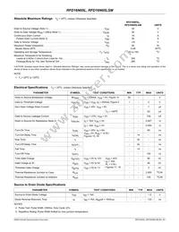 RFD16N05LSM Datasheet Page 2