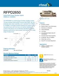 RFPD2650 Datasheet Cover