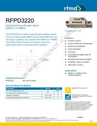 RFPD3220 Datasheet Cover