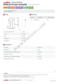 RHEL81H102K1A2A03B Datasheet Cover