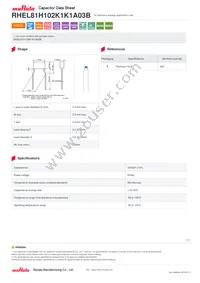 RHEL81H102K1K1A03B Datasheet Cover