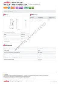 RHEL81H103K1DBA03A Datasheet Cover