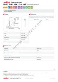 RHEL81H152K1K1A03B Datasheet Cover