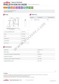 RHEL81H153K1K1A03B Datasheet Cover