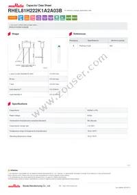 RHEL81H222K1A2A03B Datasheet Cover