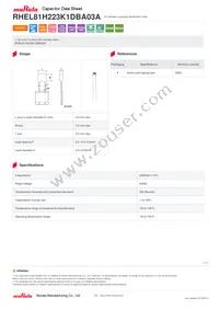 RHEL81H223K1DBA03A Datasheet Cover