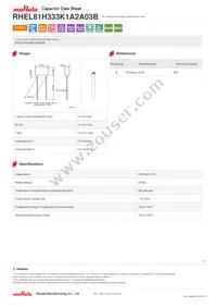 RHEL81H333K1A2A03B Datasheet Cover